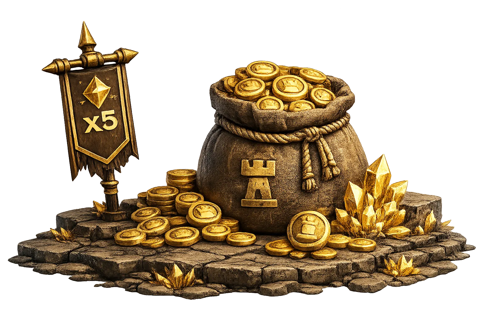 Gouden geldzak